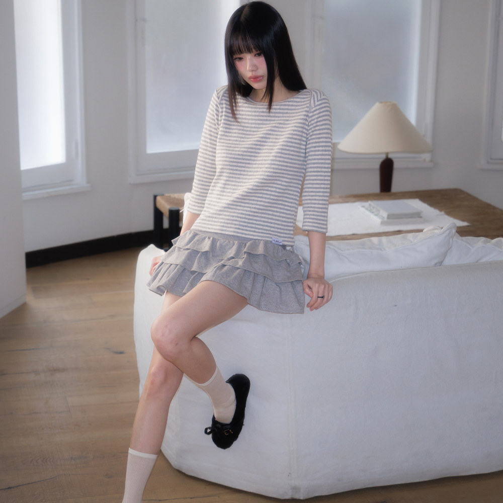 로제프란츠 로즈 캉캉 미니 스커트 그레이(Rosefrantz Rose Cancan Mini Skirt [Gray]) - 6