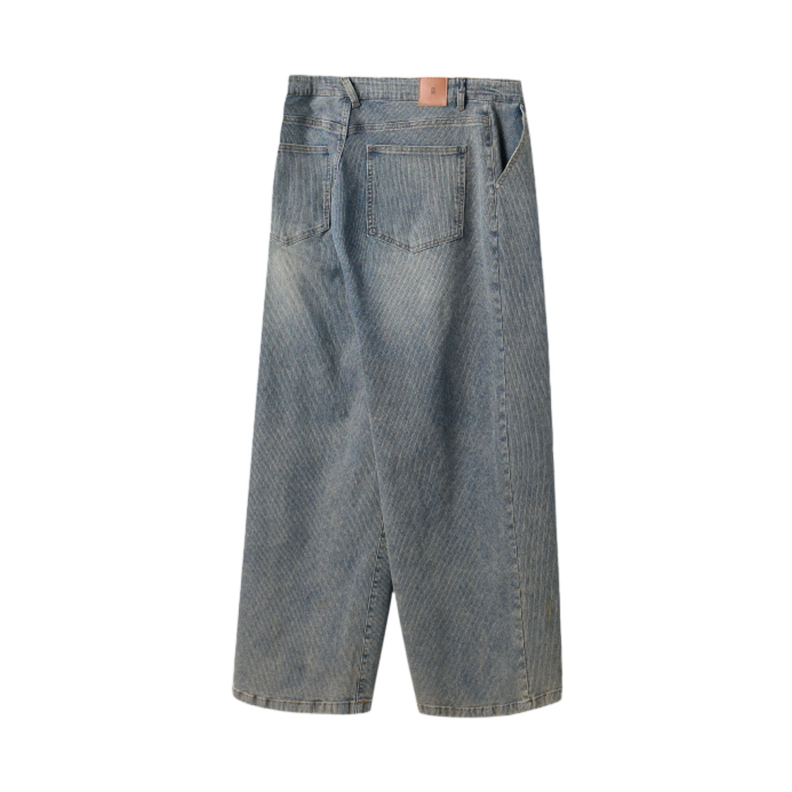디미트리블랙 올 선데이 원턱 와이드 데님 팬츠 코듀로이 더스트 인디고(Dimitri Black All Sunday One Tuck Wide Denim Pants Corduroy Dust Indigo) - 2