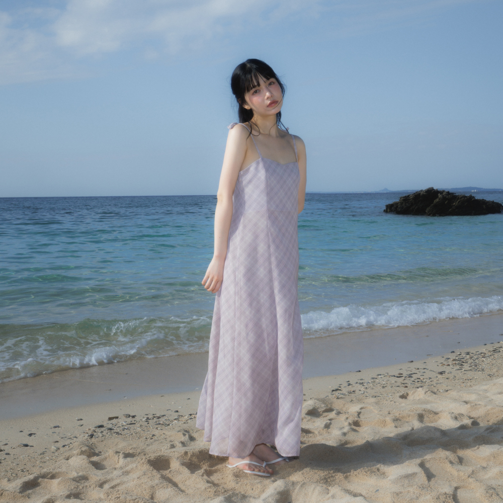 로제프란츠 쉬어 그레이스 슬림 롱 드레스 핑크(Rosefrantz Sheer Grace Slim Long Dress [Pink]) - 5