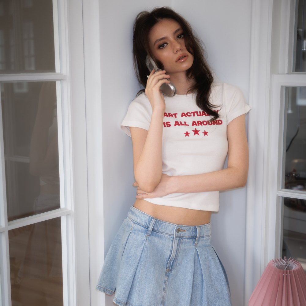 로제프란츠 스타 레터링 티셔츠 화이트(Rosefrantz Star Lettering T-shirt [White]) - 5