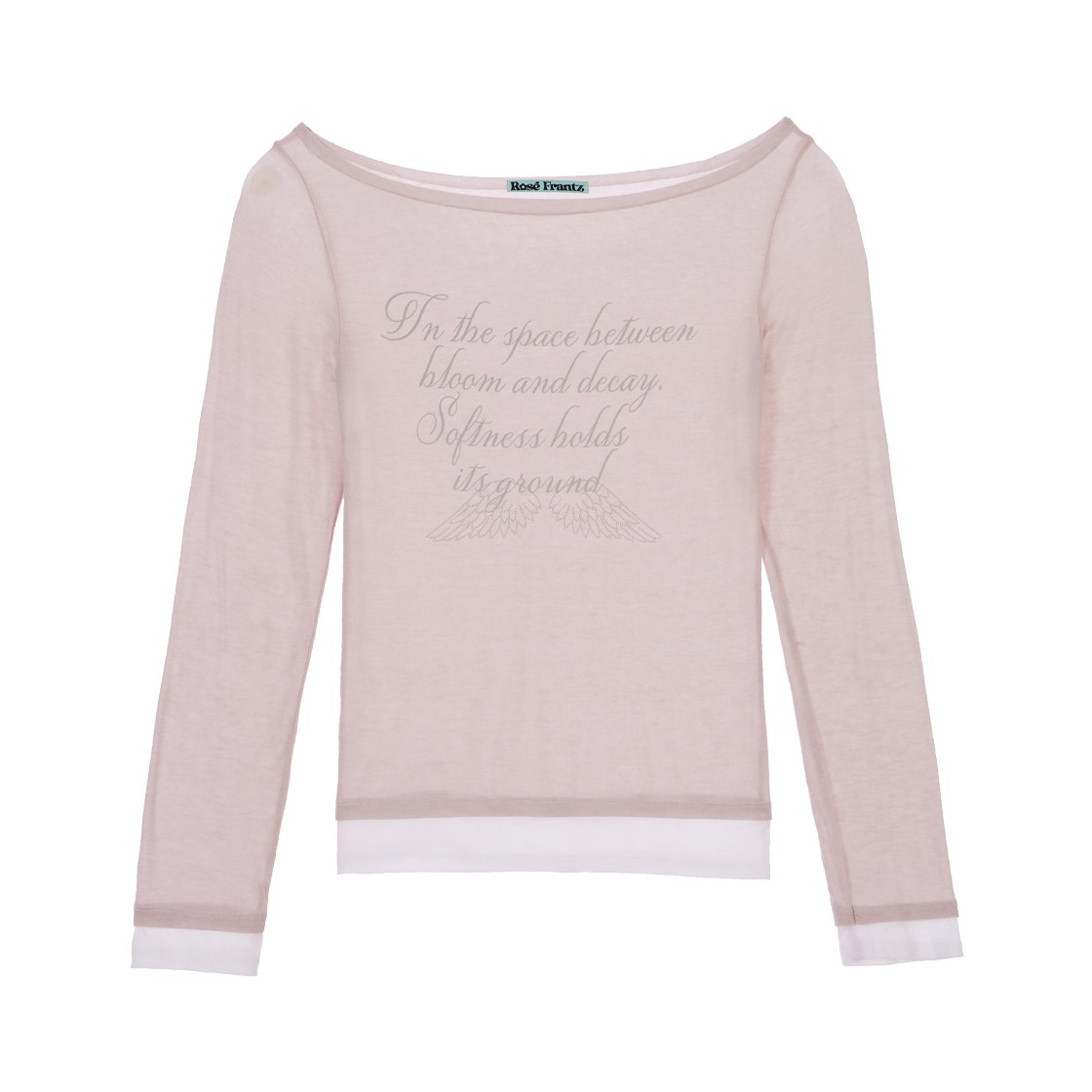 RS26SLS106PNK Rosefrantz Lettering Angel Long Sleeve [Pink]