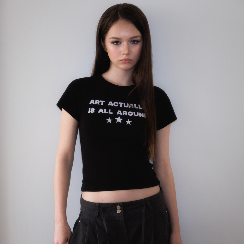 로제프란츠 스타 레터링 티셔츠 블랙(Rosefrantz Star Lettering T-shirt [Black]) - 4