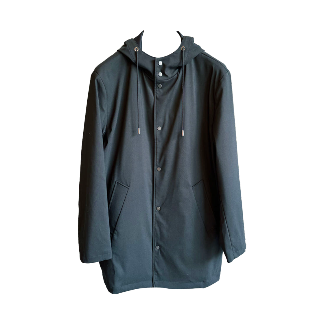 키톤 롱 후드 스트링 자켓 블랙(Kiton Long Hoodie String Jacket Black)