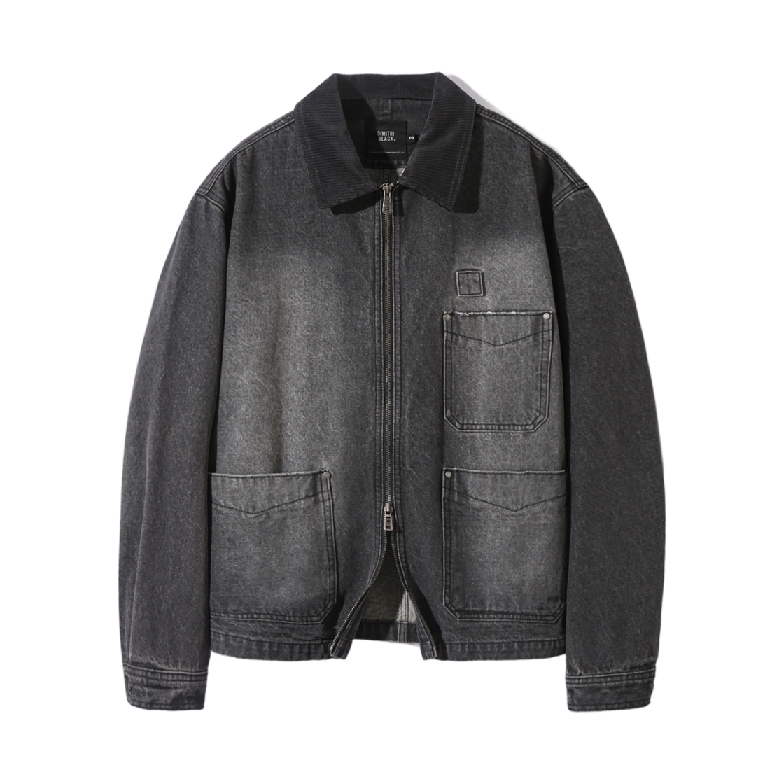 디미트리블랙 투웨이 OG 에센셜 페이드 워싱 미시건 데님 자켓 빈티지 블랙(Dimitri Black 2Way OG Essential Fade Washing Michigan Denim Jacket Vintage Black)