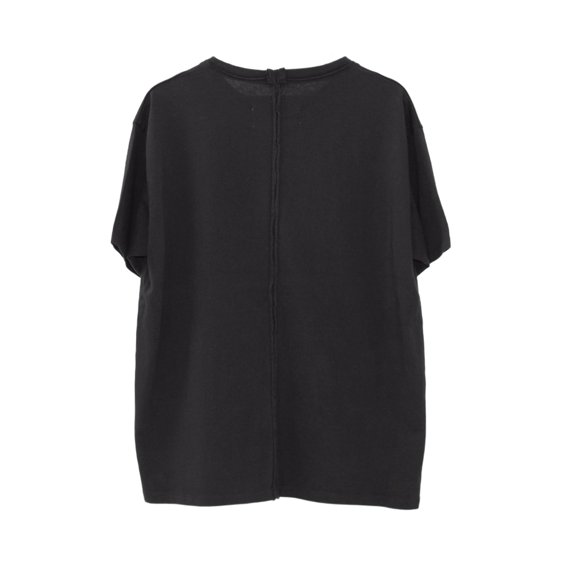 이티씨이 베이스 워시드 로우 컷 티셔츠 블랙(ETCE Base Washed Raw-Cut T-shirt Black)