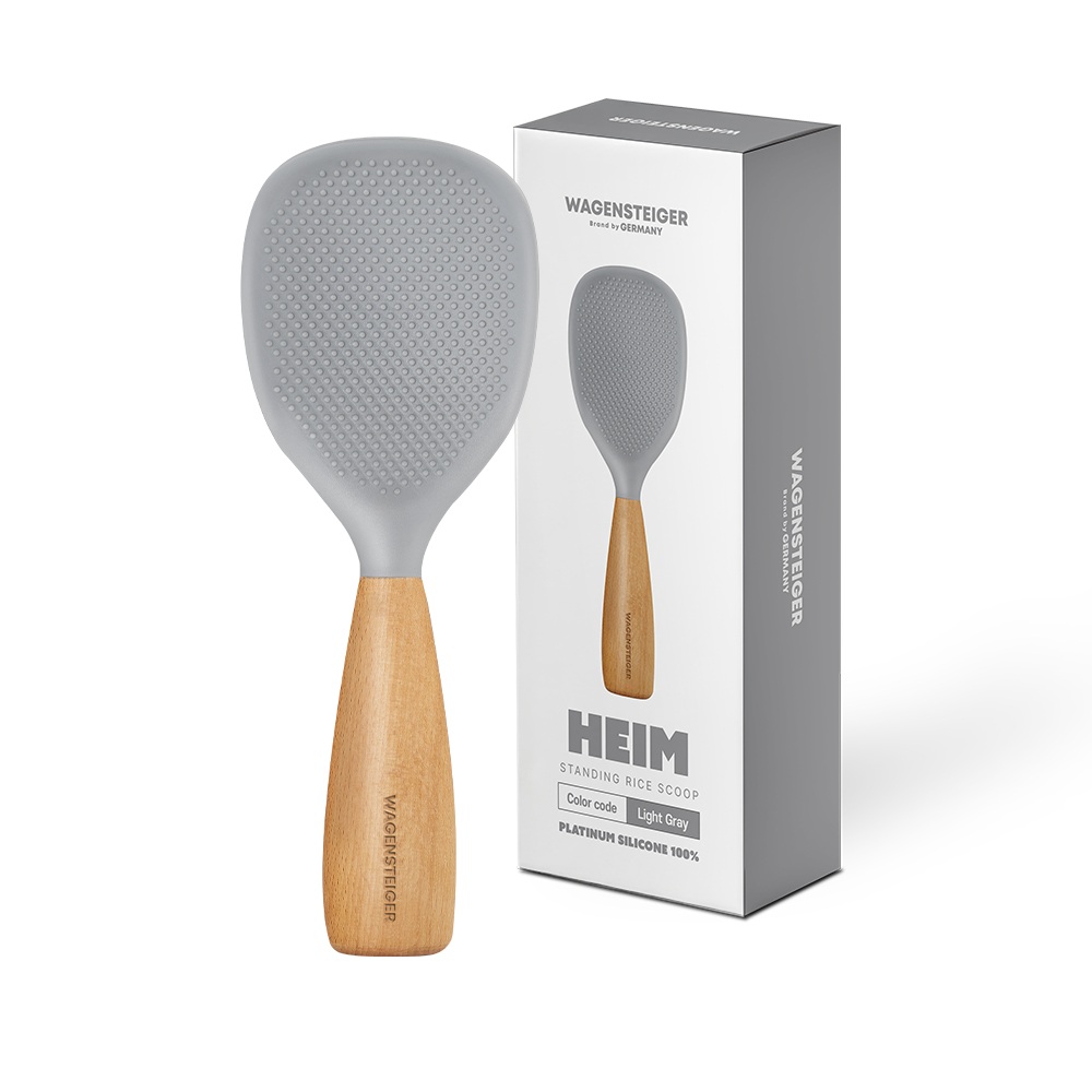 바겐슈타이거 플래티넘 실리콘 하임 스탠딩 주걱 라이트그레이(WAGENSTEIGER Platinum Silicone Heim Standing Rice Paddle Light Gray) - 5