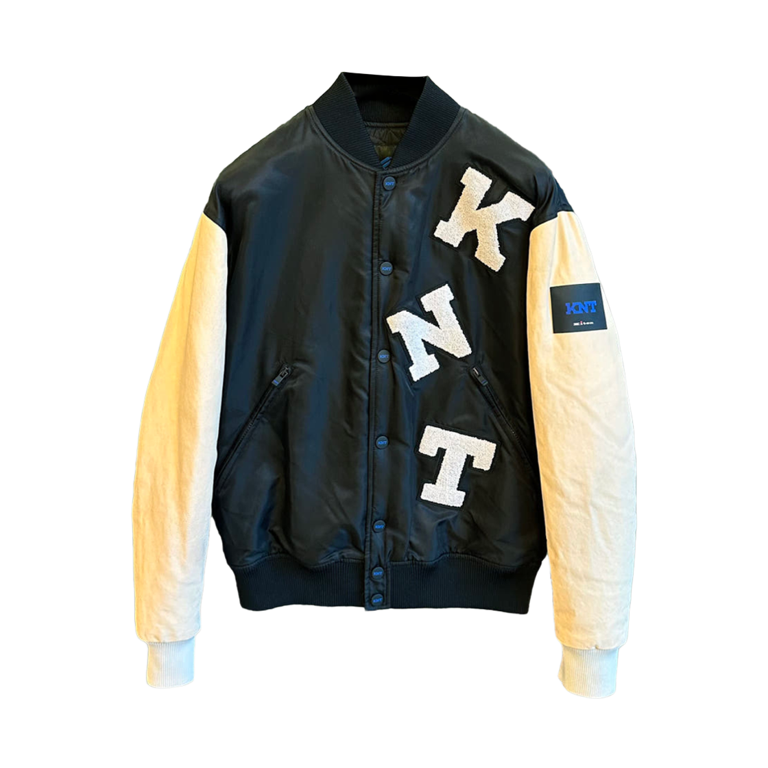 키톤 로고 패치 자켓 블랙(Kiton Logo Patch Jacket Black) - 1