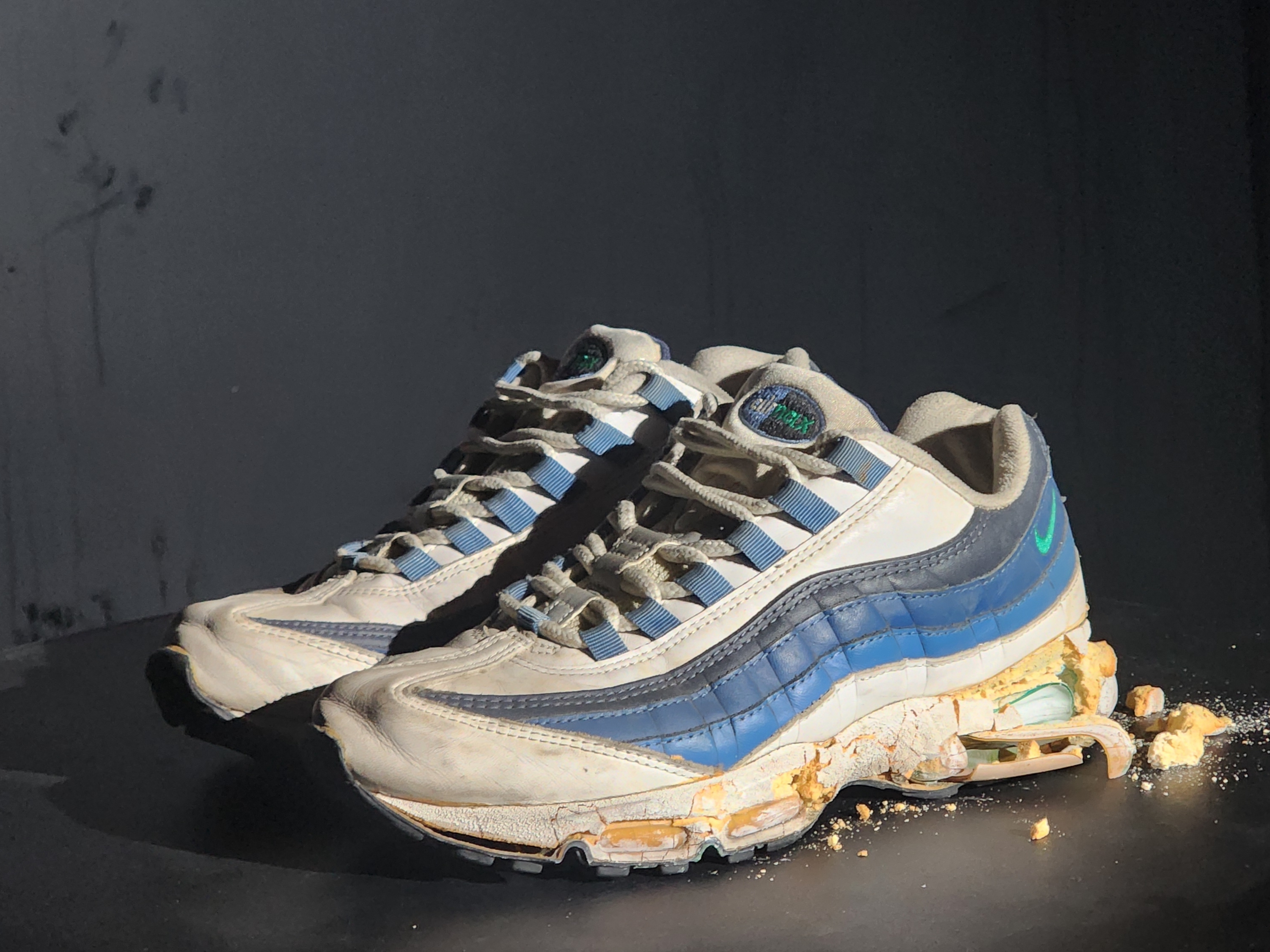 Nike Air Max 95 Big Bubble White Emerald Green 착용 스타일 - 4