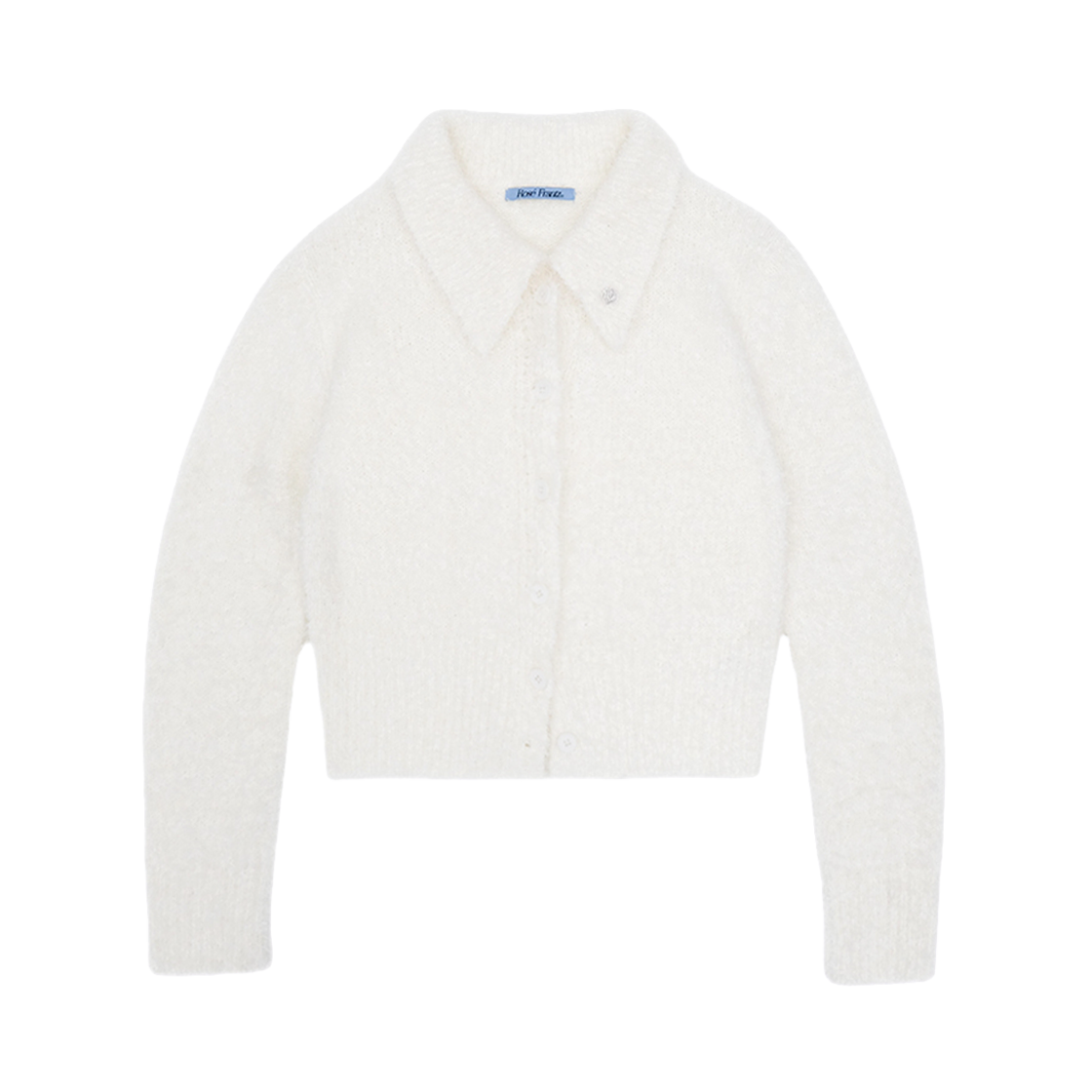 로제프란츠 헤어리 카라 니트 가디건 아이보리(Rosefrantz Hairy Collar Knit Cardigan [Ivory])