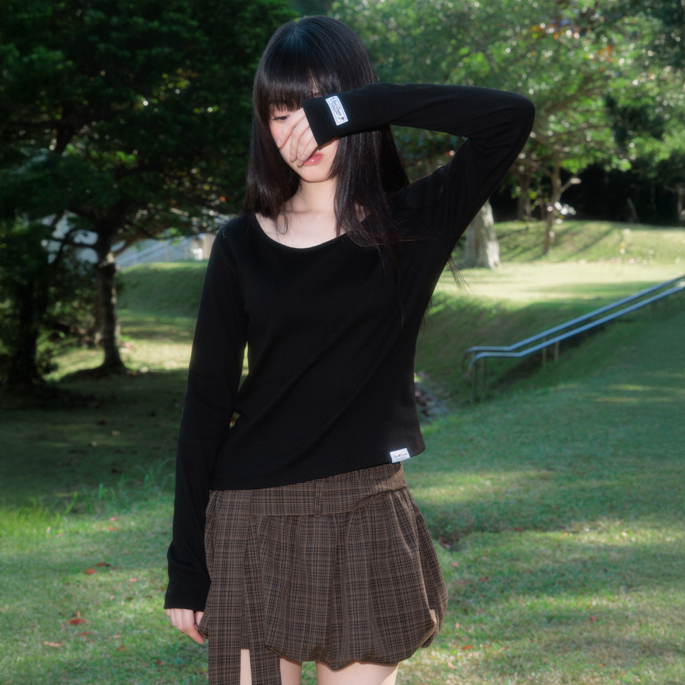 로제프란츠 에센셜 로즈 라벨 롱슬리브 블랙(Rosefrantz Essential Rose Label Long Sleeve [Black]) - 3