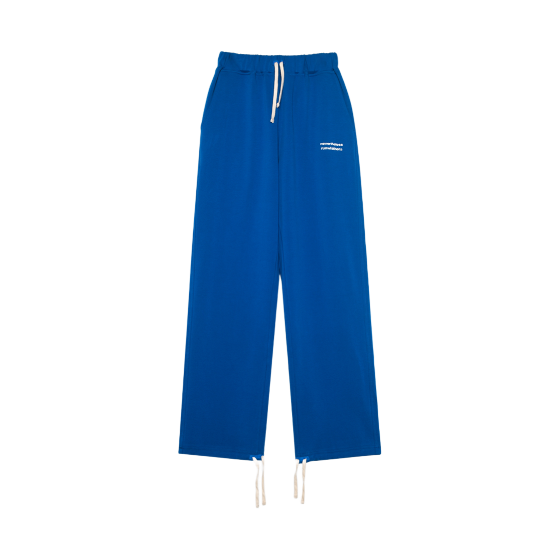 [KREAM 단독] 런위더 에센셜 와이드 스웻 팬츠 블루([KREAM 단독] runwhither Essential Wide Sweat Pants Blue) - 1