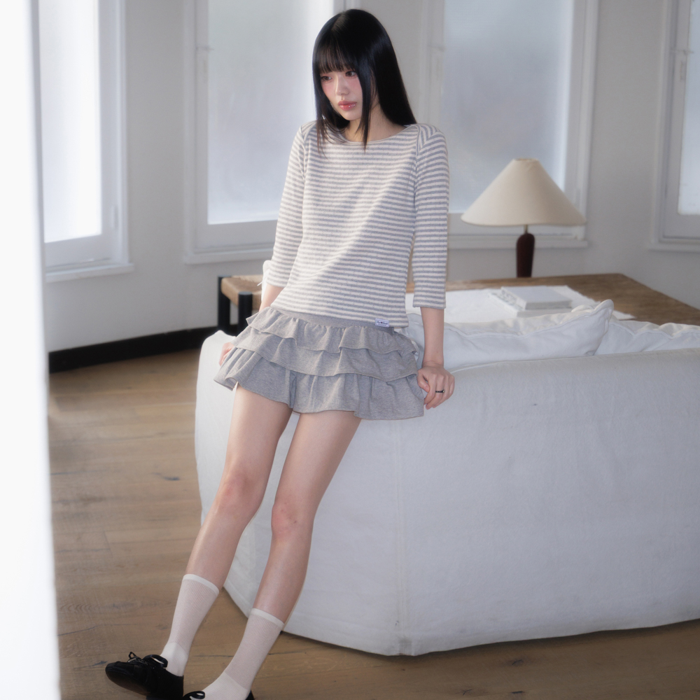 로제프란츠 로즈 캉캉 미니 스커트 그레이(Rosefrantz Rose Cancan Mini Skirt [Gray]) - 5