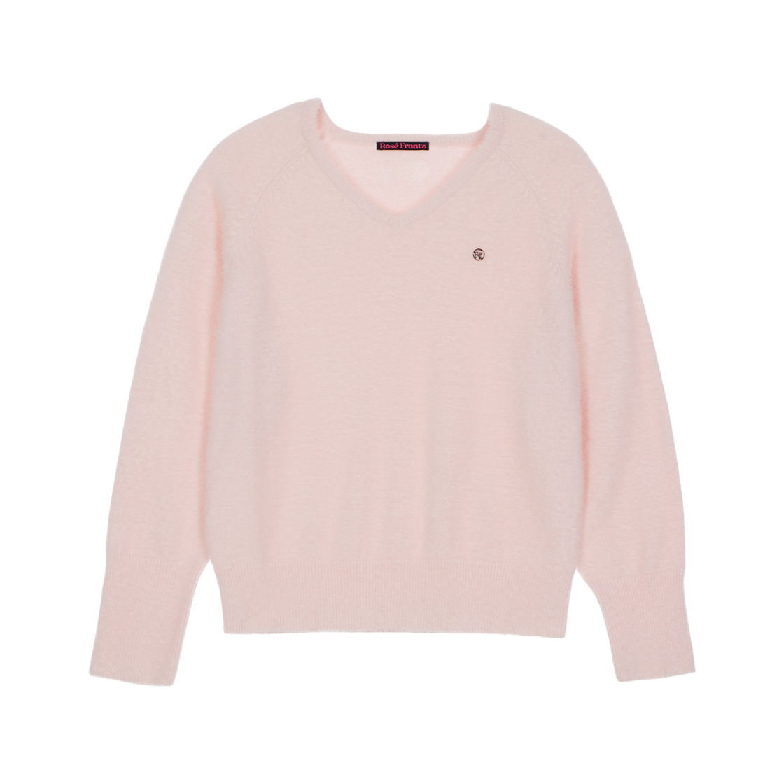 로제프란츠 퍼 브이넥 니트 핑크(Rosefrantz Fur V-neck Knit [Pink])