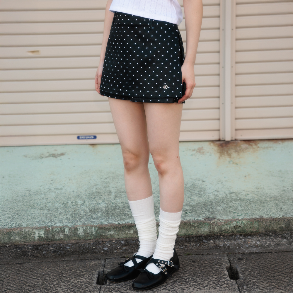 로제프란츠 도트 백포켓 스커트 팬츠 블랙(Rosefrantz Dot Back Pocket Skirt Pants [Black]) - 2