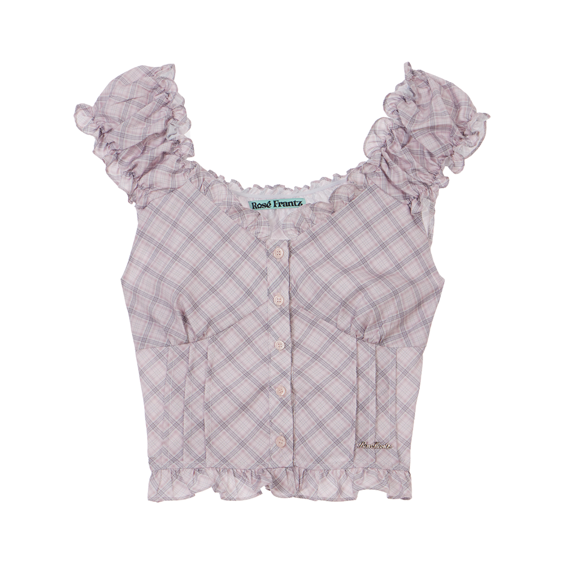 RS25CBL101PNK Rosefrantz Frill Shirring Sleeveless [Pink]