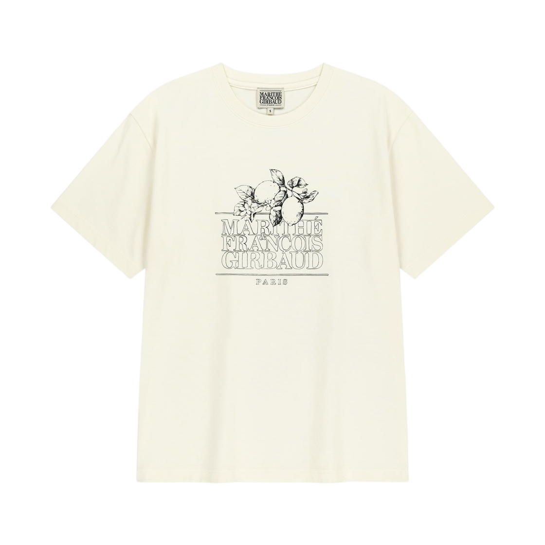 마리떼 프랑소와 저버 에어로쿨 레몬 클래식 로고 티셔츠 아이보리(Marithe Francois Girbaud Aerocool Lemon Classic Logo T-Shirt Ivory)
