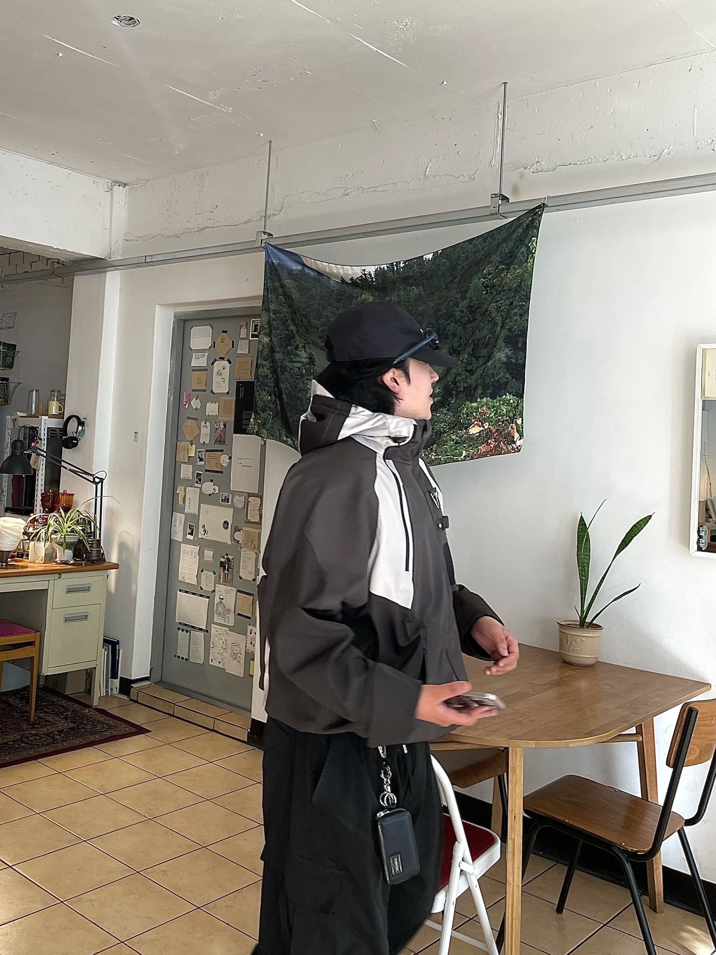 Undermycar Kame Multi Zip Turtle Shell Parka Driftwood - 22FW, The North Face Gtx Ball Cap Black - 25FW 착용 스타일 - 2