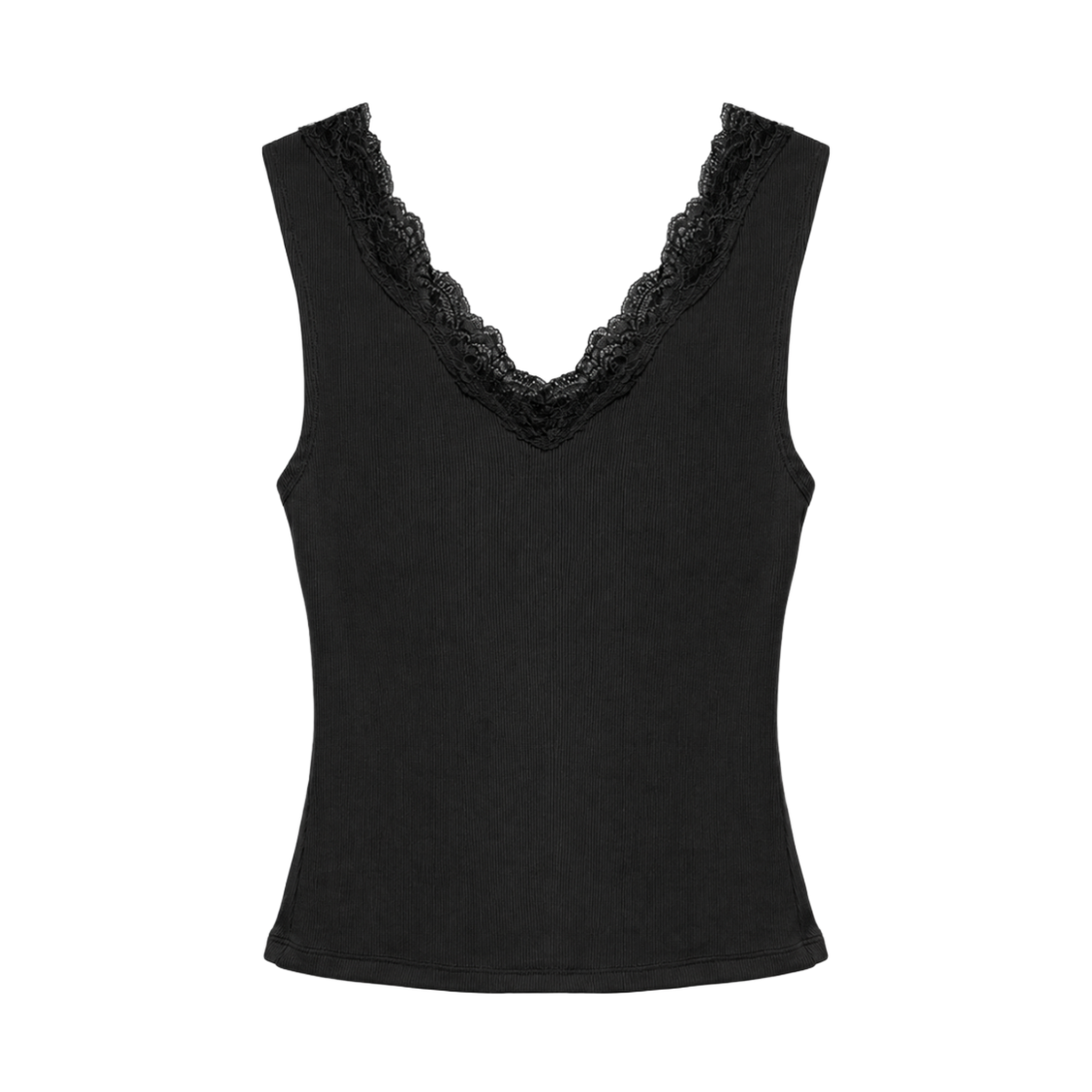 준수이 엔티티 01-01 레이스 슬리브리스 블랙(JUNSUI ENT 01-01 Lace Sleeveless Black) - 2