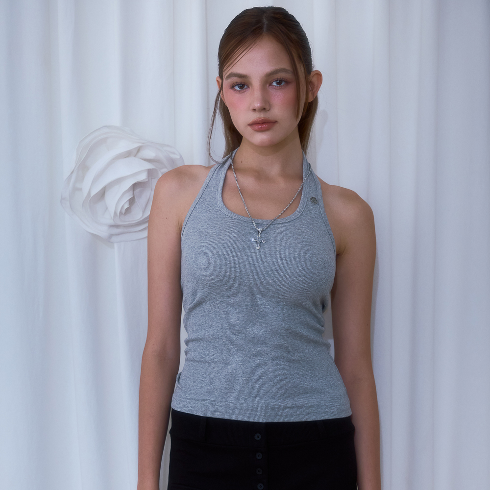 로제프란츠 소프트 홀터 슬리브리스 그레이(Rosefrantz Soft Halter Sleeveless [Gray]) - 4