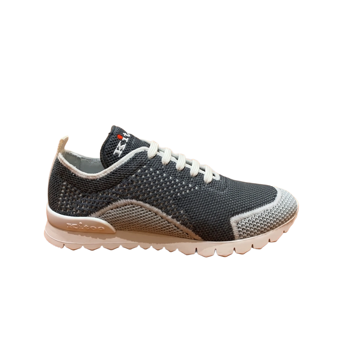 (W) 키톤 코튼 메쉬 스니커즈 그레이((W) Kiton Cotton Mesh Sneakers Gray)