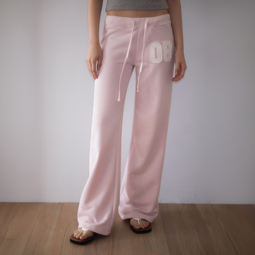 로제프란츠 패치워크 부츠컷 스웻팬츠 핑크(Rosefrantz Patchwork Bootcut Sweatpants [Pink]) - 2