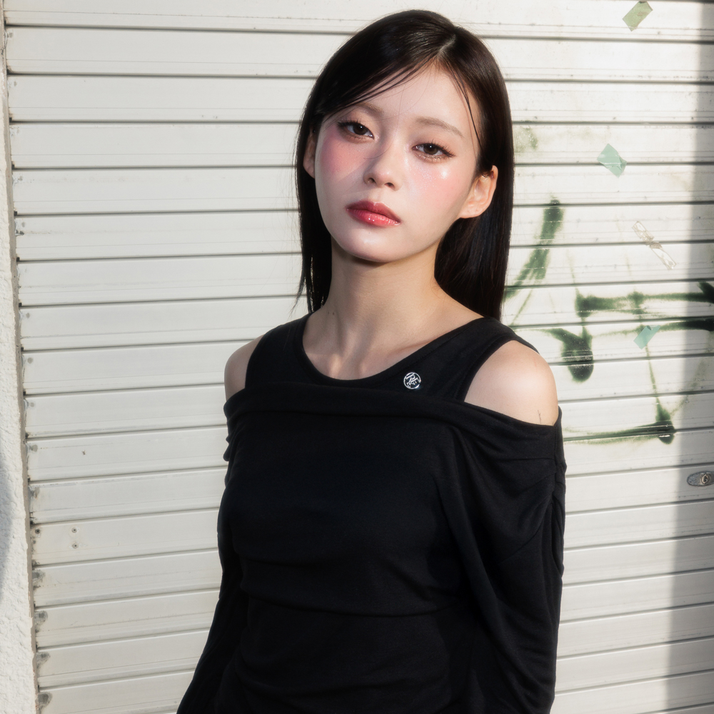 로제프란츠 레이어드 셔링 롱슬리브 블랙(Rosefrantz Layered Shirring Long Sleeve [Black]) - 5