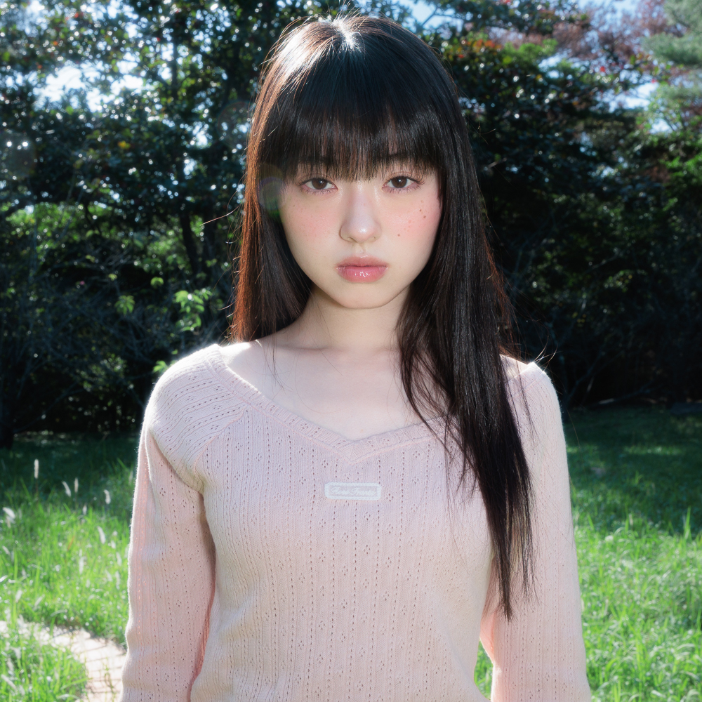 로제프란츠 레이스 라벨 브이넥 롱슬리브 핑크(Rosefrantz Lace Label V-Neck Long Sleeve [Pink]) - 4