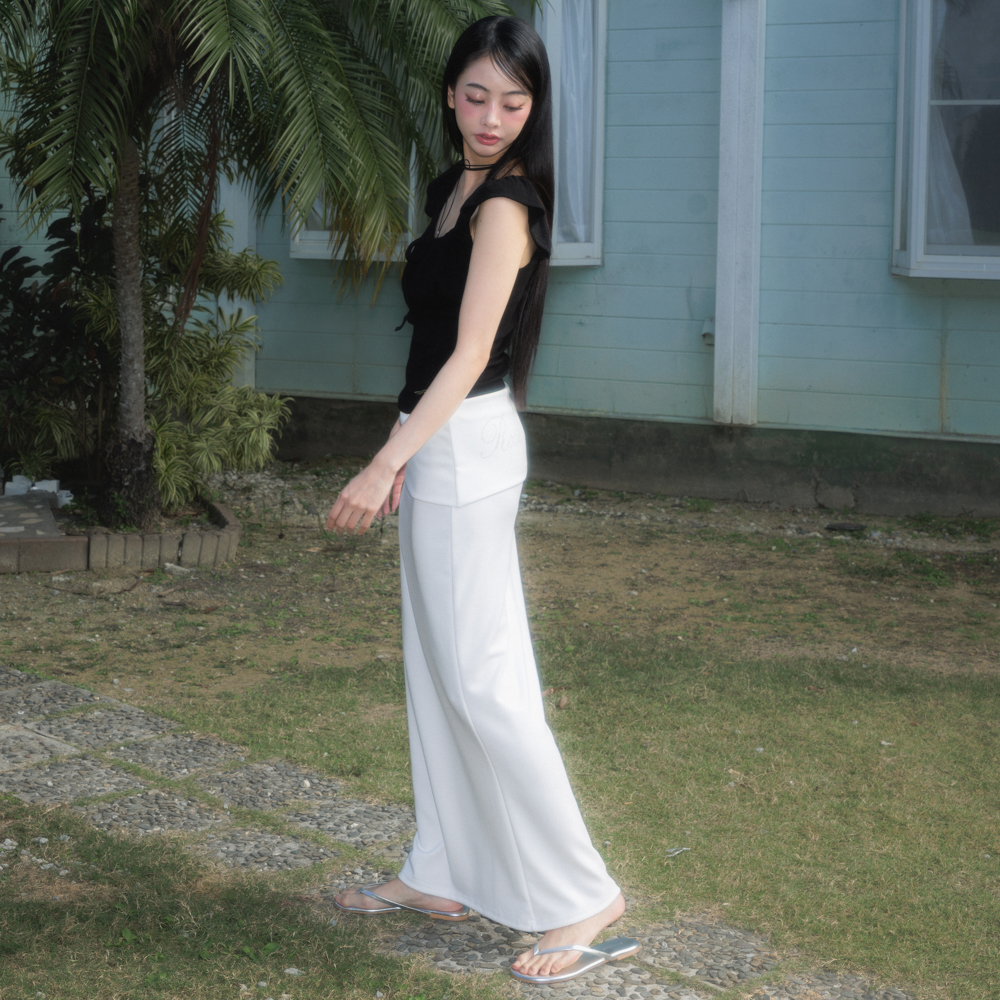 로제프란츠 폴딩 웨이스트 맥시 롱 스커트 아이보리(Rosefrantz Folding Waist Maxi Long Skirt [Ivory]) - 2