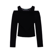 Rosefrantz Layered Shirring Long Sleeve [Black]