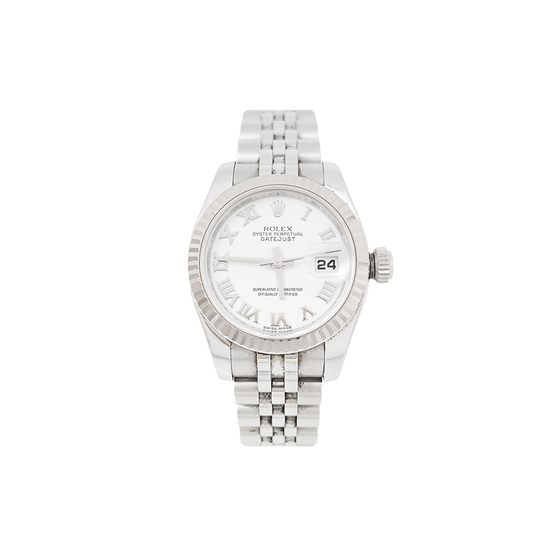 롤렉스 레이디 데이저스트26 스틸 로만 화이트 다이얼 (6RR0007)(Rolex Lady Datejust Steel Roman White Dial (6RR0007)) - 1