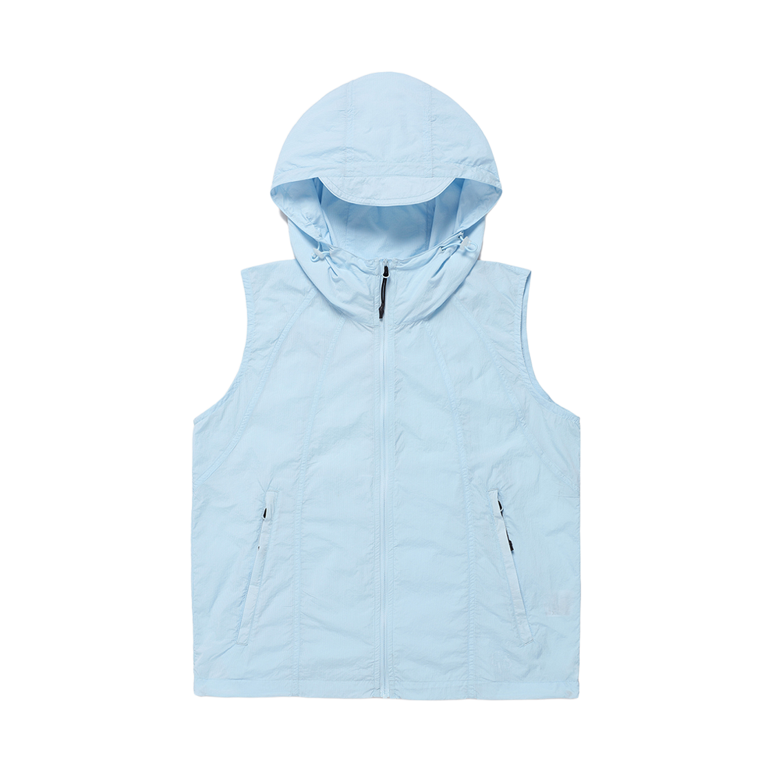 카비시 W 후디드 베스트 윈드브레이커 스카이 블루(CAVISH W Hooded Vest Wind Breaker Sky Blue)