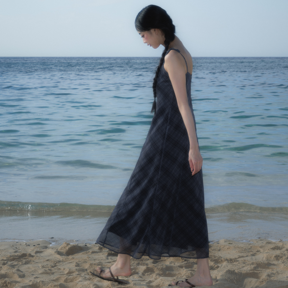 로제프란츠 쉬어 그레이스 슬림 롱 드레스 블랙(Rosefrantz Sheer Grace Slim Long Dress [Black]) - 5