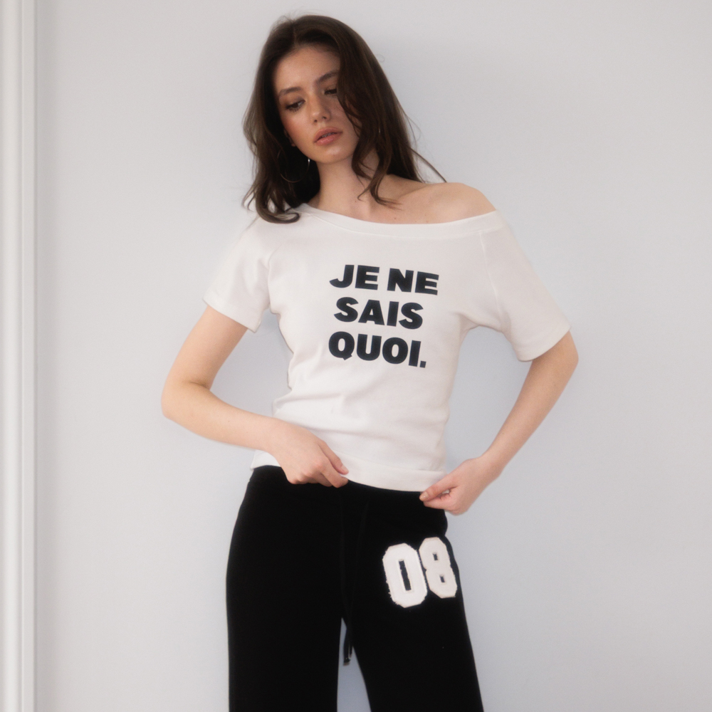 로제프란츠 미니멀 프렌치 레터링 티셔츠 화이트(Rosefrantz Minimal French Lettering T-shirt [White]) - 2