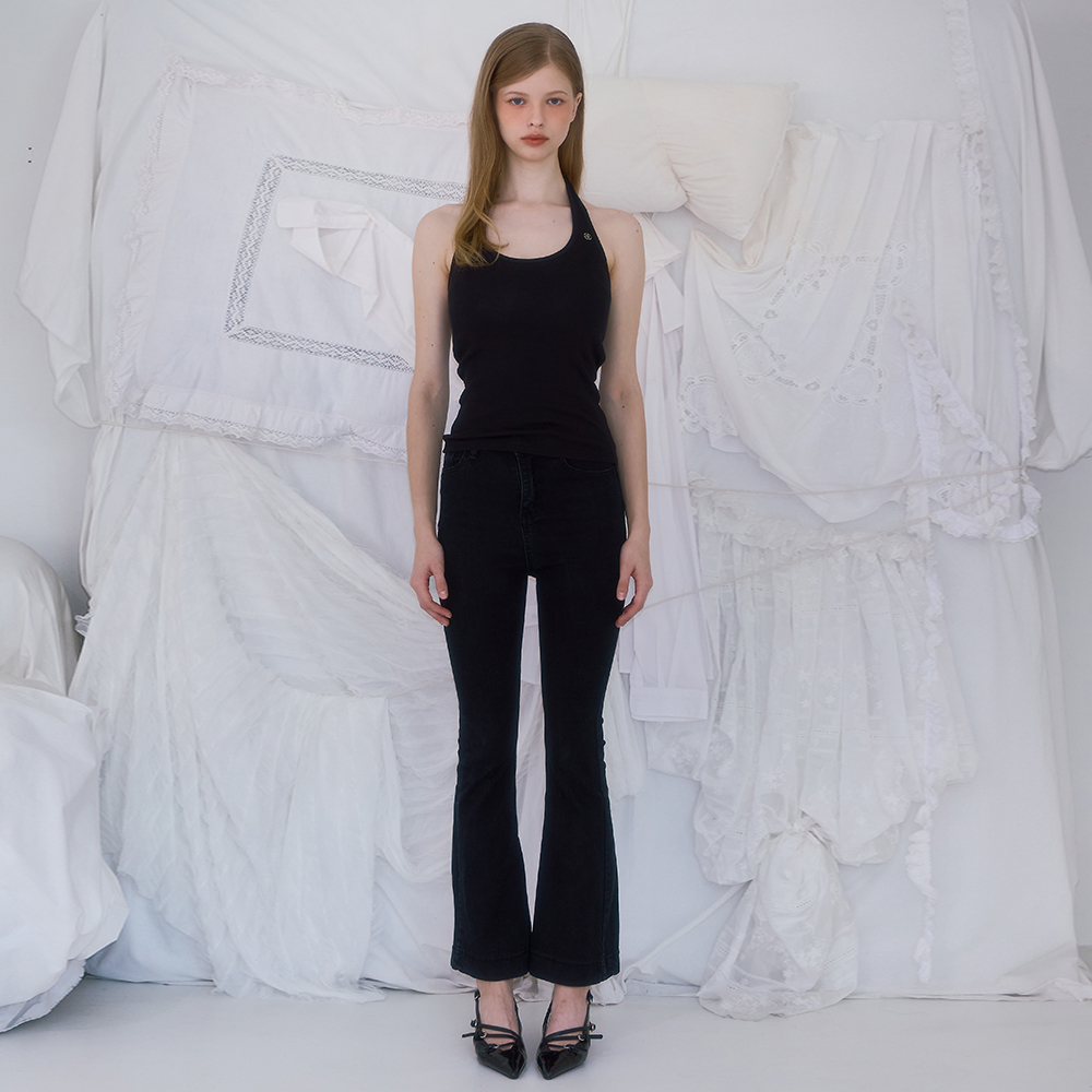 로제프란츠 소프트 홀터 슬리브리스 블랙(Rosefrantz Soft Halter Sleeveless [Black]) - 2