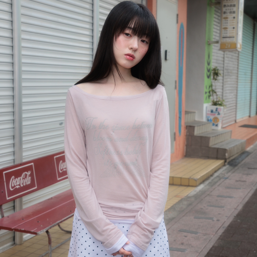 로제프란츠 레터링 엔젤 롱슬리브 핑크(Rosefrantz Lettering Angel Long Sleeve [Pink]) - 4