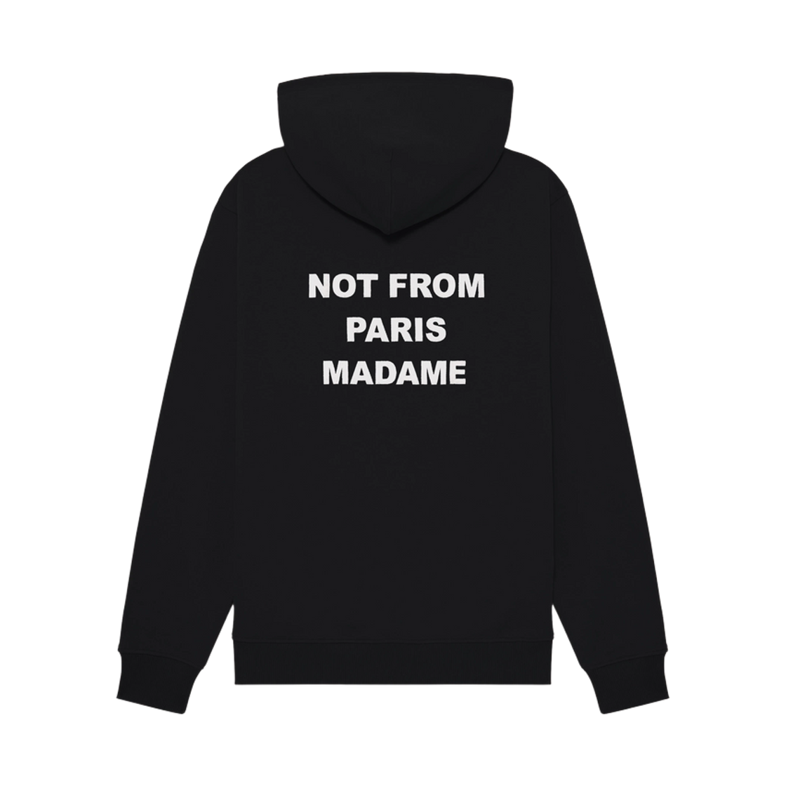 드롤 드 무슈 라 후드 슬로건 블랙(Drole de Monsieur La Hoodie Slogan Black) - 2
