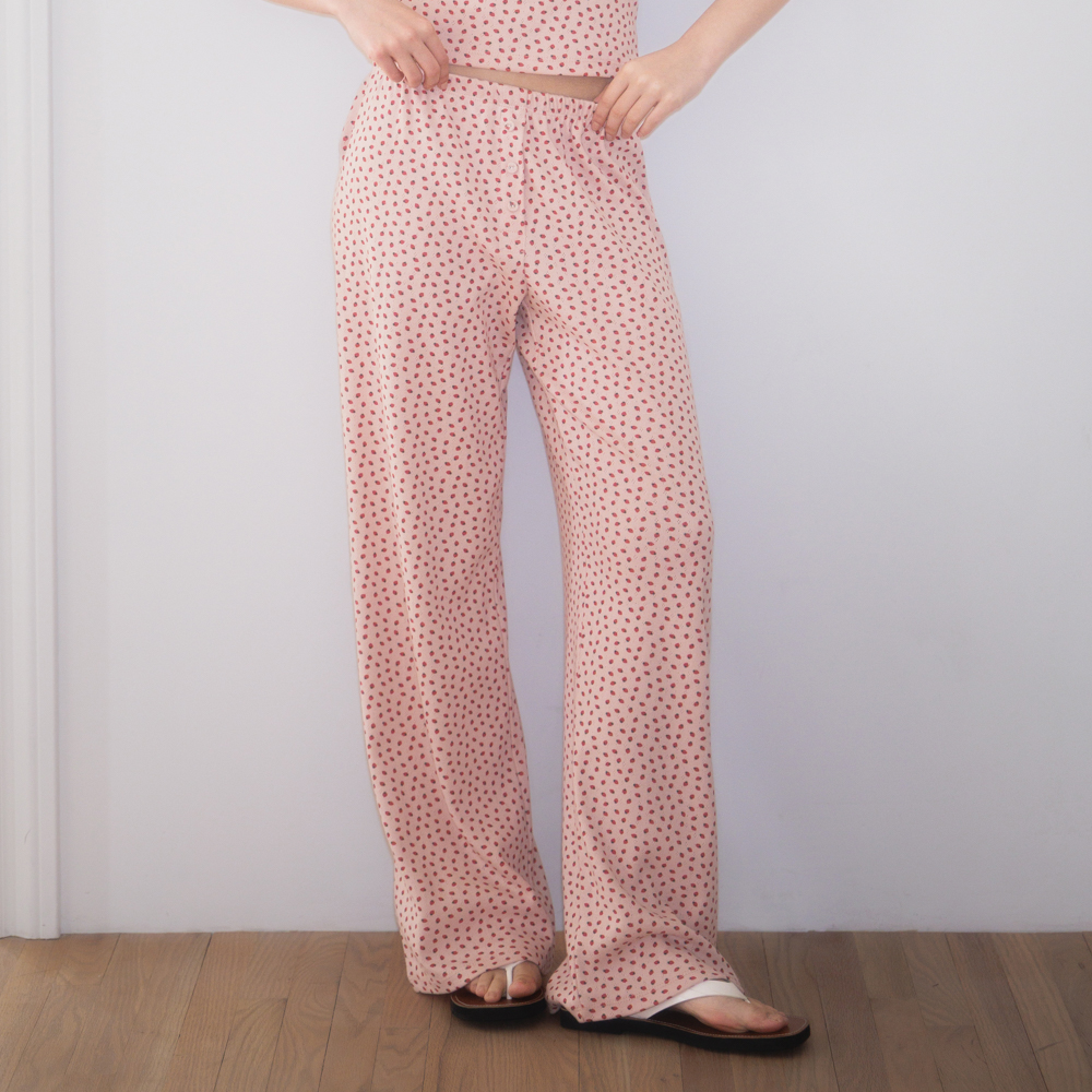 로제프란츠 로즈 앤 베리 라운지 팬츠 핑크(Rosefrantz Rose & Berry Lounge Pants [Pink]) - 4
