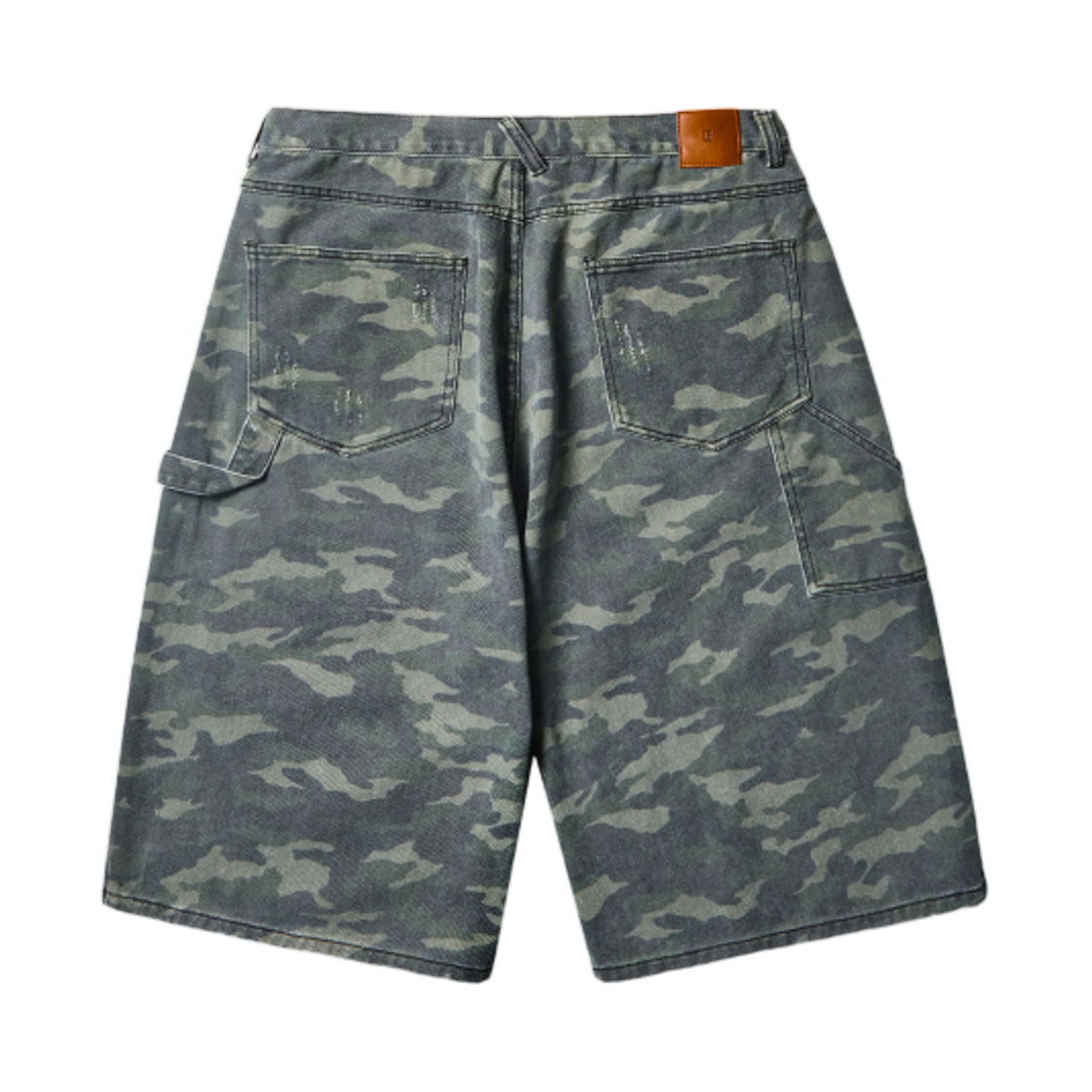 디미트리블랙 바이오 워싱 카펜터 버뮤다 데님 팬츠 카모플라주(Dimitri Black Bio Washing Carpenter Bermuda Denim Pants Camouflage) - 2
