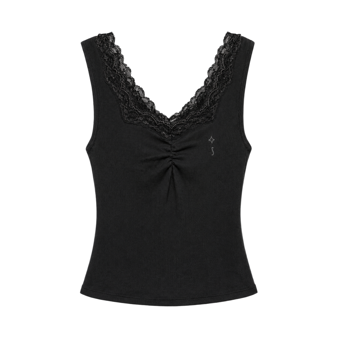 준수이 엔티티 01-01 레이스 슬리브리스 블랙(JUNSUI ENT 01-01 Lace Sleeveless Black) - 1