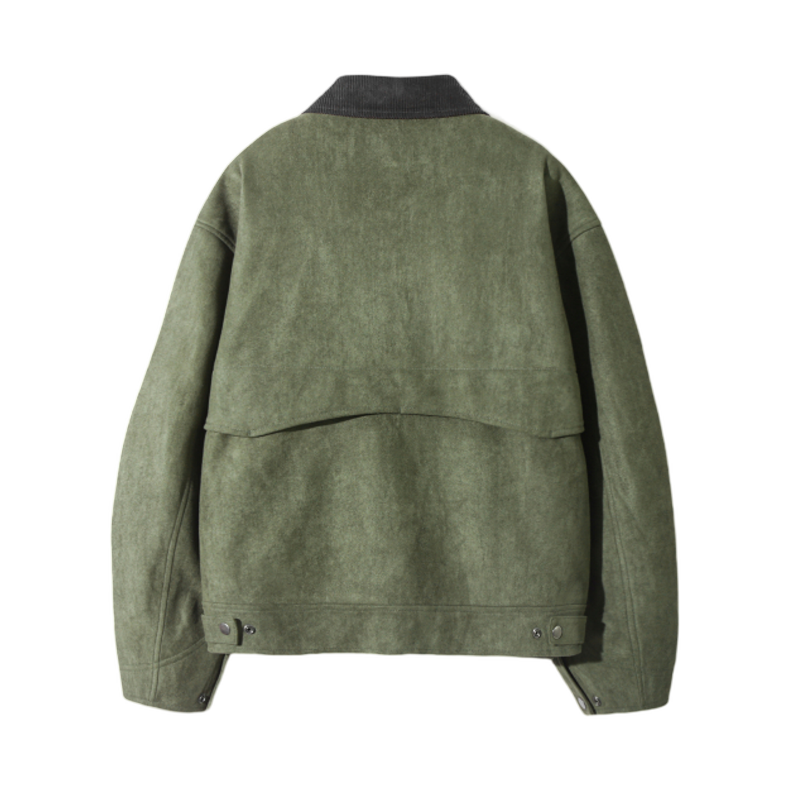 디미트리블랙 투웨이 웨스턴 비건 스웨이드 자켓 올리브(Dimitri Black 2Way Western Vegan Suede Jacket Olive) - 2