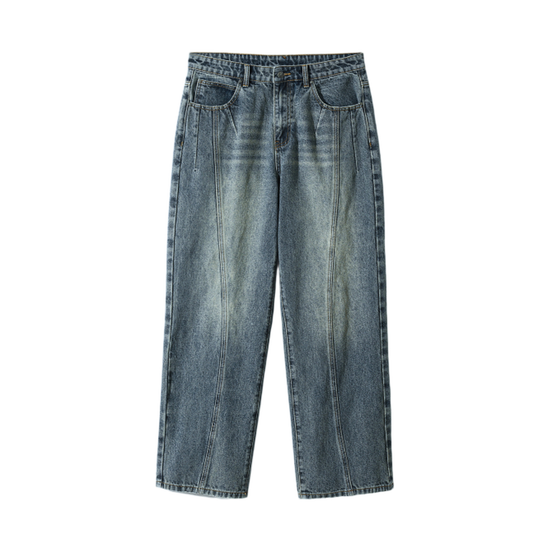 VBD8DP01DI Dimitri Black VLAD Round Slash Denim Pants Dust Indigo