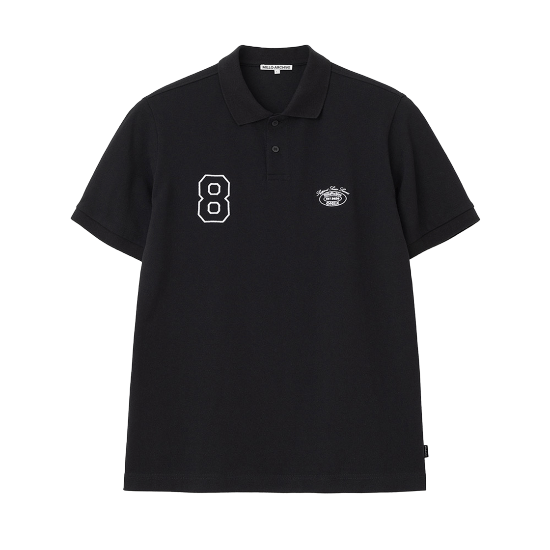 밀로 아카이브 MA 팀 피케 폴로 셔츠 블랙(Millo Archive MA Team Pique Polo Shirt Black)