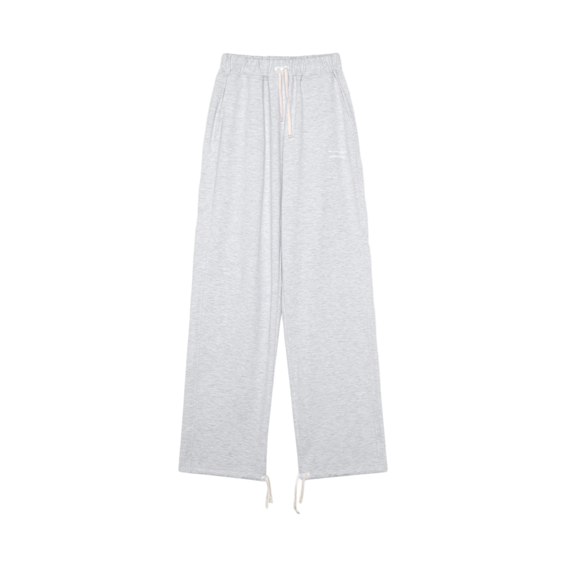 [KREAM 단독] 런위더 에센셜 와이드 스웻 팬츠 화이트 멜란지([KREAM 단독] runwhither Essential Wide Sweat Pants White Melange)