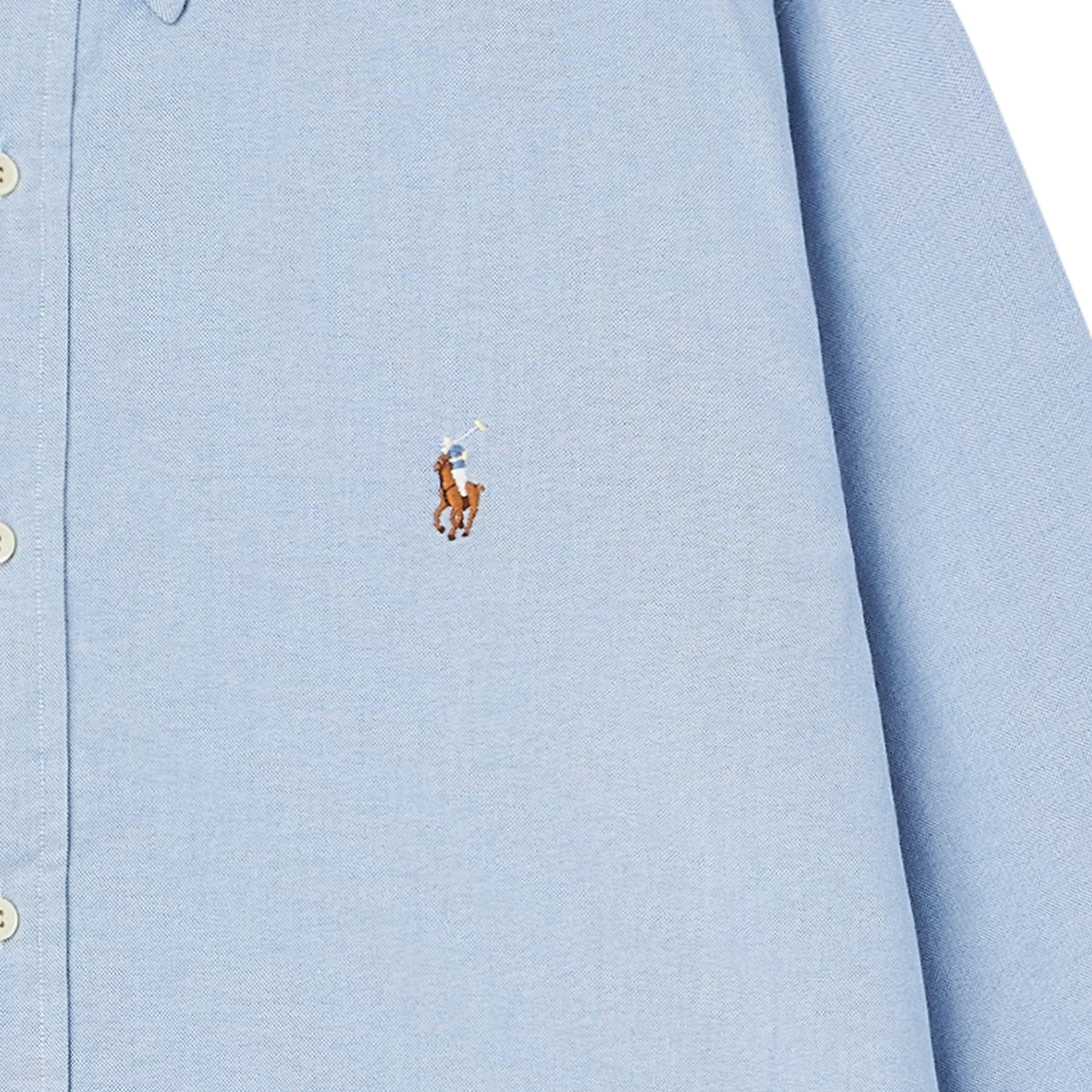 [10%적립] 폴로 랄프 로렌 커스텀핏 옥스포드 셔츠 블루 - 26SS([10%적립] Polo Ralph Lauren Custom Fit Oxford Shirt Blue - 26SS) - 6