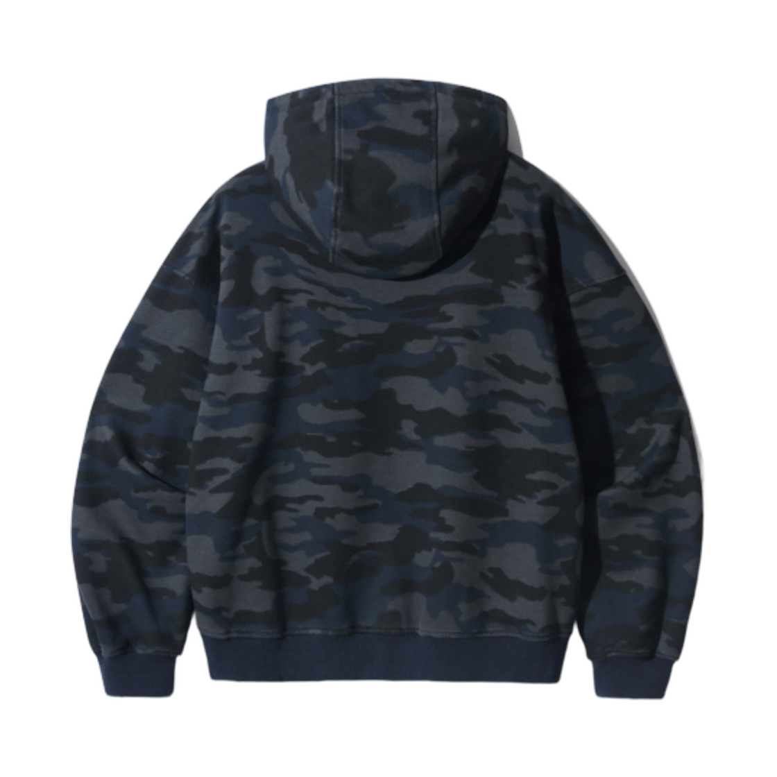 디미트리블랙 VLAD 워시드 카모플라주 후드 집업 네이비 그레이(Dimitri Black VLAD Washed Camouflage Hooded Zip Up Navy Grey) - 2