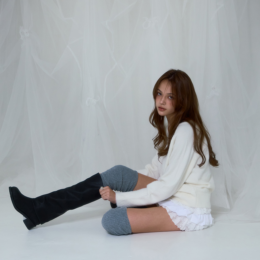 로제프란츠 퍼 브이넥 니트 아이보리(Rosefrantz Fur V-neck Knit [Ivory]) - 5