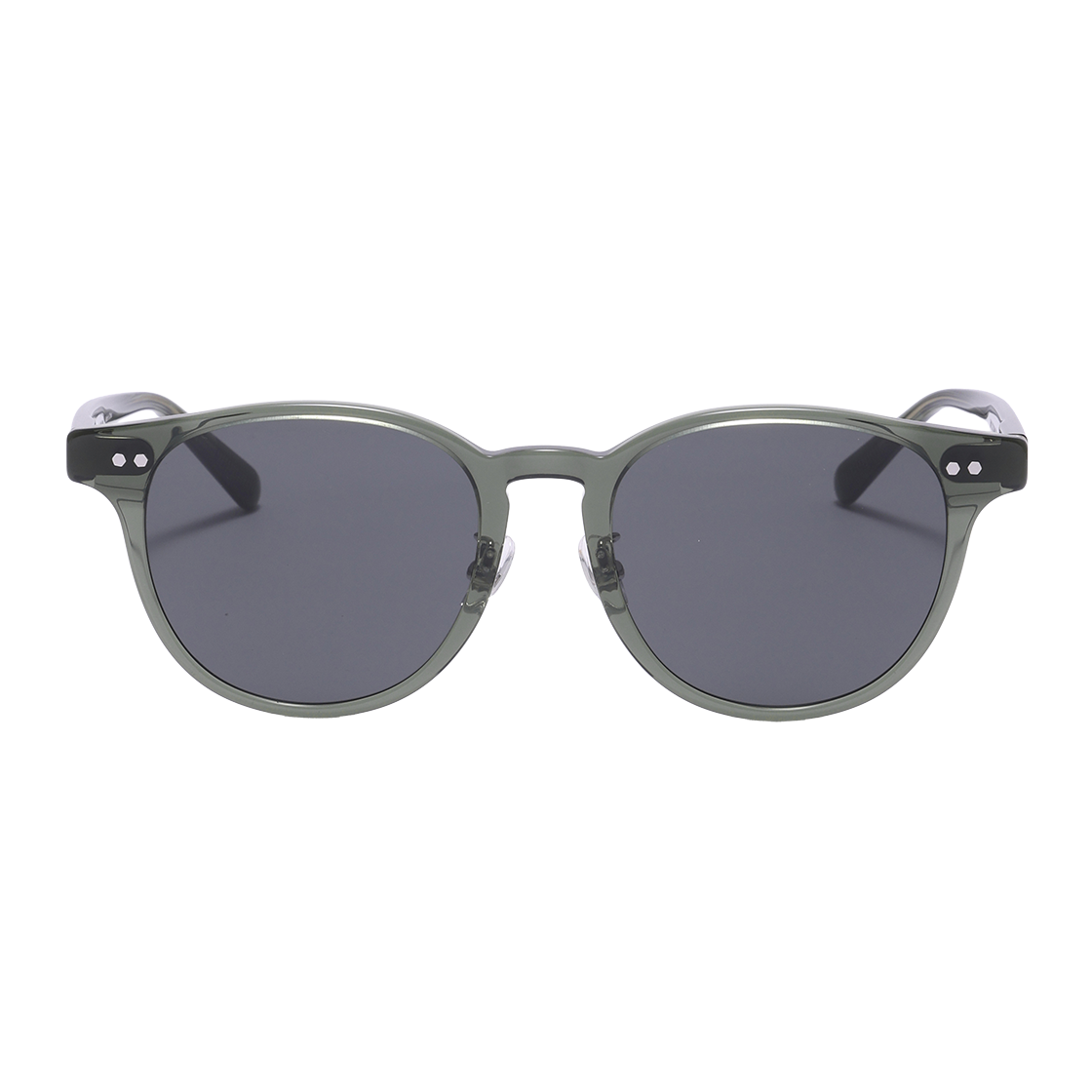 SBS1602 1313G ALO EYEWEAR [SILVERBITE] SBS1602 1313G Acetate Round Khaki Sunglasses