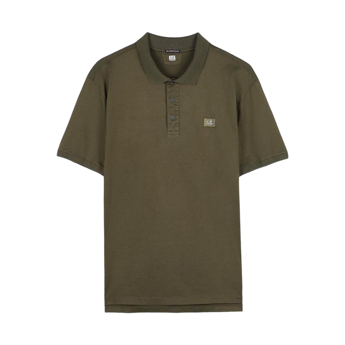 20CMPL115A006374G683 C.P. Company 70/2 Mercerized Jersey Gasato Short Sleeve Polo Ivy Green - 26SS
