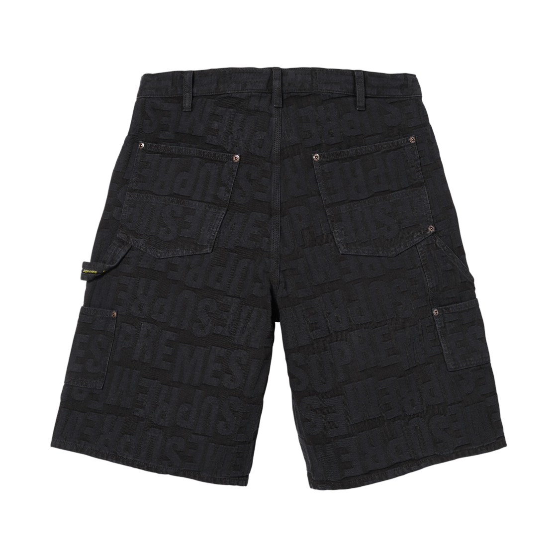 슈프림 리핏 자카드 더블 니 데님 쇼츠 블랙 - 26SS(Supreme Repeat Jacquard Double Knee Denim Short Black - 26SS) - 2