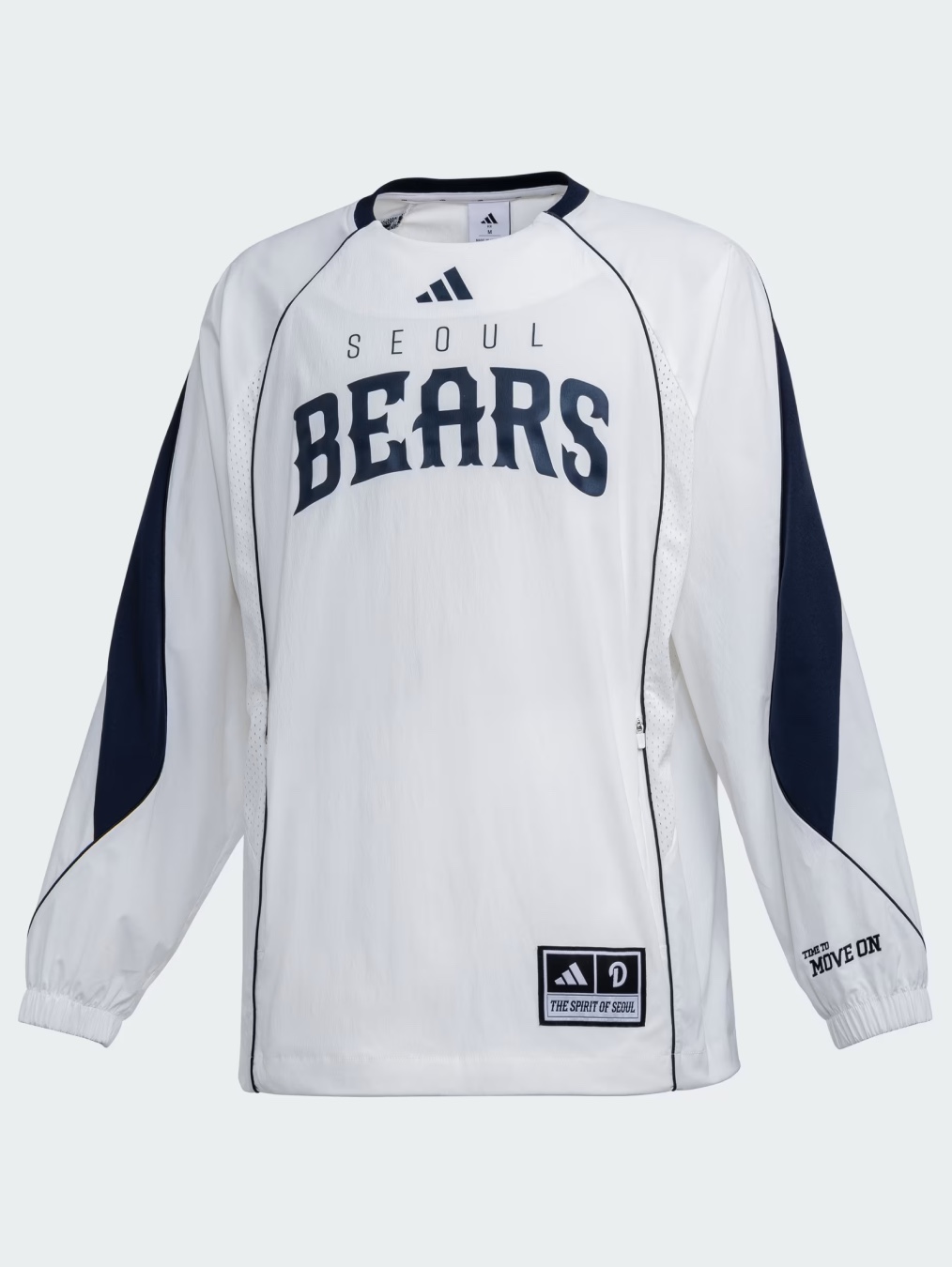 Doosan Bears x Adidas Polo Team Navy Off White, Doosan Bears x Adidas Jersey Team Navy Off White (Non Marking Ver.) 착용 스타일 - 5